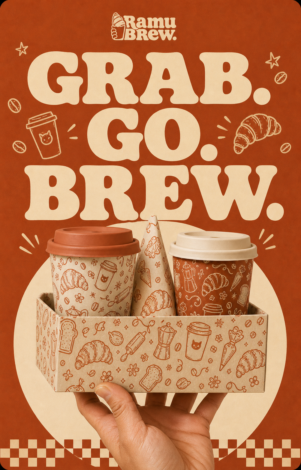 Poster Ramu Brew: Grab Go Brew