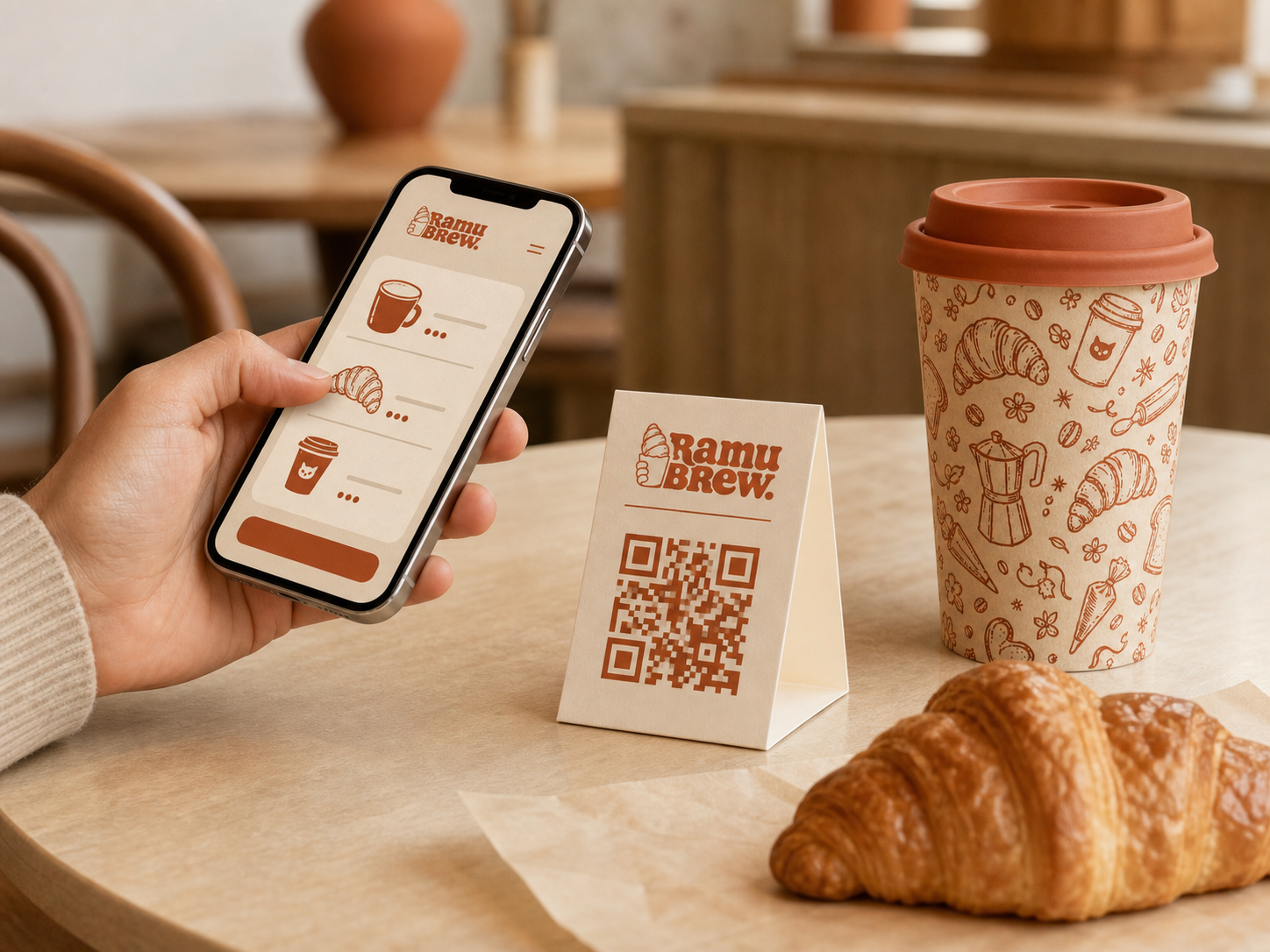 Pemesanan Ramu Brew melalui QR meja